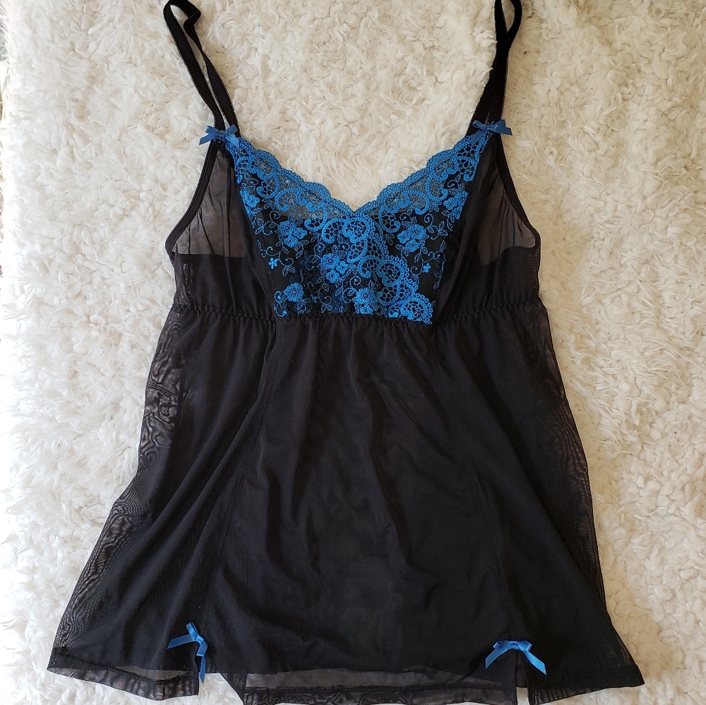 Cacique Lace Mesh Lingerie Top